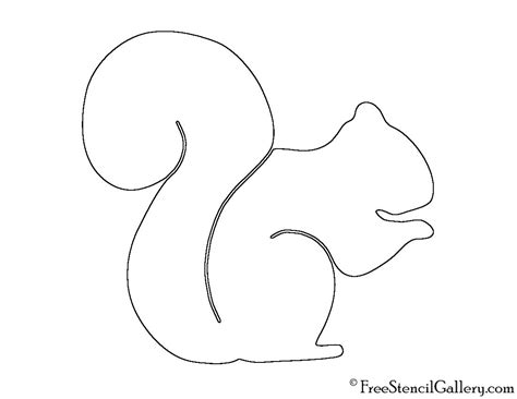 Free Printable Squirrel Template